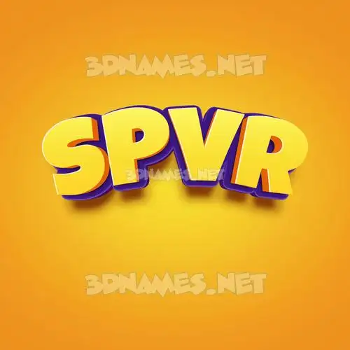 spvr in Orange Toon style - 3D name wallpaper spvr in Orange Toon style - 3D name wallpaper
