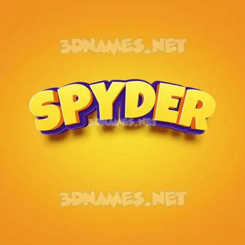 spyder in Orange Toon style - 3D name wallpaper spyder in Orange Toon style - 3D name wallpaper
