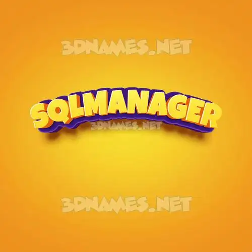 sqlmanager in Orange Toon style - 3D name wallpaper sqlmanager in Orange Toon style - 3D name wallpaper