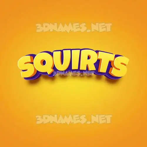 squirts in Orange Toon style - 3D name wallpaper squirts in Orange Toon style - 3D name wallpaper