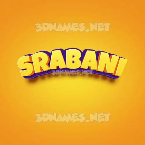 srabani in Orange Toon style - 3D name wallpaper srabani in Orange Toon style - 3D name wallpaper