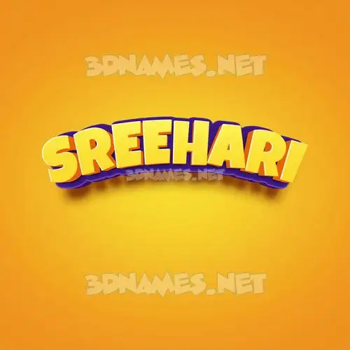 sreehari in Orange Toon style - 3D name wallpaper sreehari in Orange Toon style - 3D name wallpaper