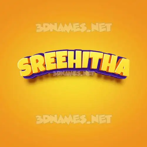 sreehitha in Orange Toon style - 3D name wallpaper sreehitha in Orange Toon style - 3D name wallpaper