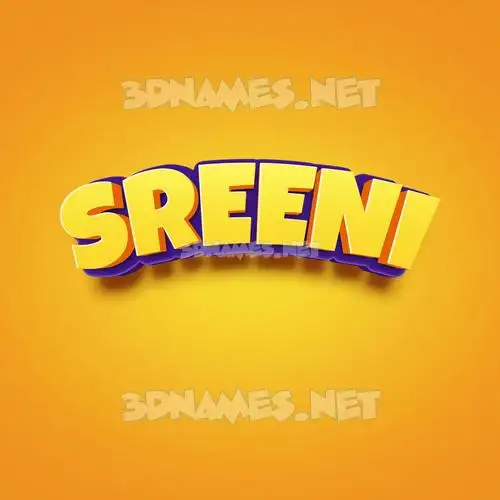 sreeni in Orange Toon style - 3D name wallpaper sreeni in Orange Toon style - 3D name wallpaper