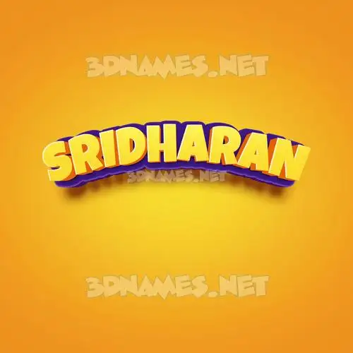 sridharan in Orange Toon style - 3D name wallpaper sridharan in Orange Toon style - 3D name wallpaper