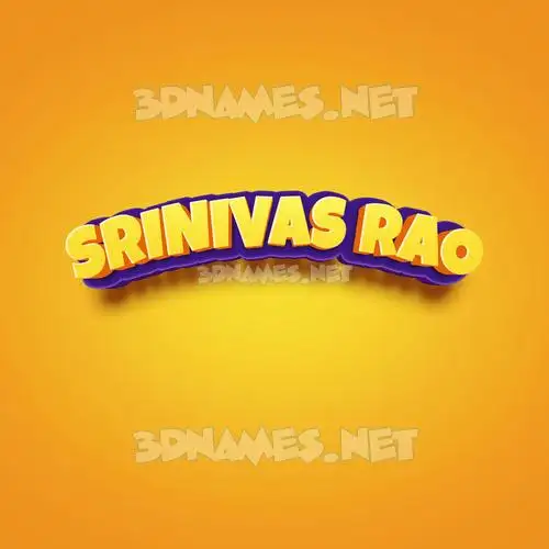 srinivas rao in Orange Toon style - 3D name wallpaper srinivas rao in Orange Toon style - 3D name wallpaper
