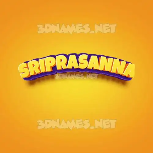 sriprasanna in Orange Toon style - 3D name wallpaper sriprasanna in Orange Toon style - 3D name wallpaper