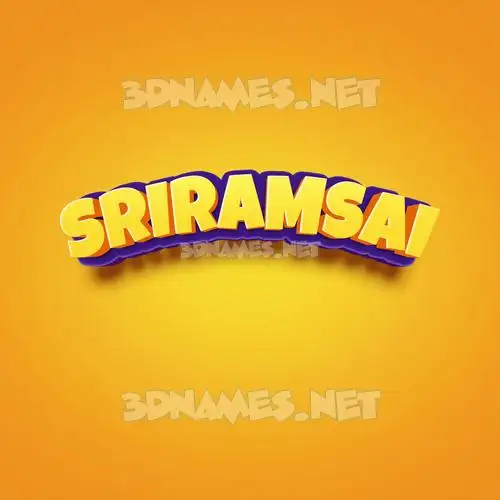 sriramsai in Orange Toon style - 3D name wallpaper sriramsai in Orange Toon style - 3D name wallpaper