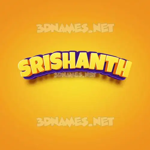 srishanth in Orange Toon style - 3D name wallpaper srishanth in Orange Toon style - 3D name wallpaper