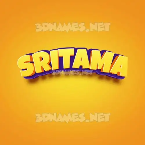 sritama in Orange Toon style - 3D name wallpaper sritama in Orange Toon style - 3D name wallpaper