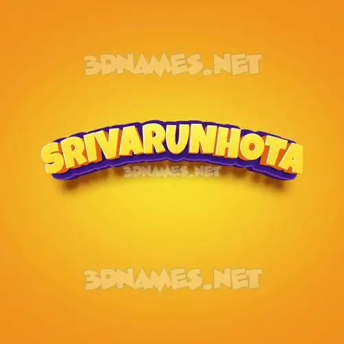 srivarunhota in Orange Toon style - 3D name wallpaper srivarunhota in Orange Toon style - 3D name wallpaper