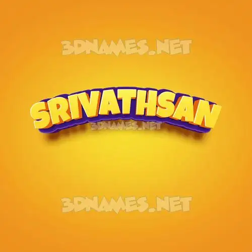 srivathsan in Orange Toon style - 3D name wallpaper srivathsan in Orange Toon style - 3D name wallpaper