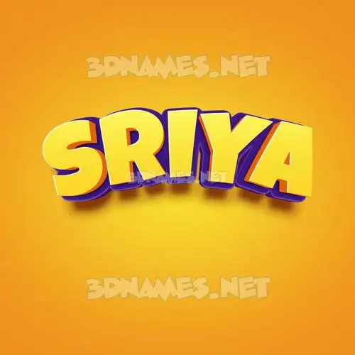 sriya in Orange Toon style - 3D name wallpaper sriya in Orange Toon style - 3D name wallpaper