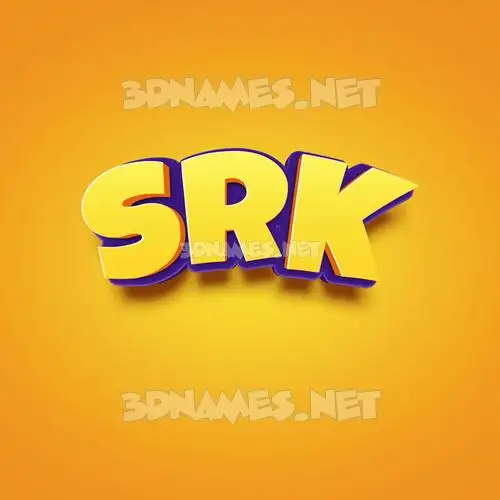 srk in Orange Toon style - 3D name wallpaper srk in Orange Toon style - 3D name wallpaper
