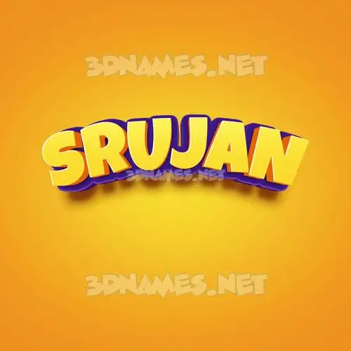 srujan in Orange Toon style - 3D name wallpaper srujan in Orange Toon style - 3D name wallpaper