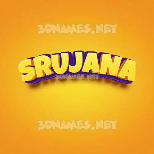srujana in Orange Toon style - 3D name wallpaper srujana in Orange Toon style - 3D name wallpaper