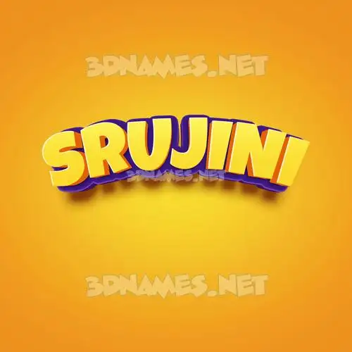 srujini in Orange Toon style - 3D name wallpaper srujini in Orange Toon style - 3D name wallpaper