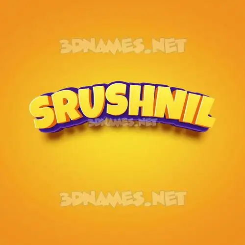 srushnil in Orange Toon style - 3D name wallpaper srushnil in Orange Toon style - 3D name wallpaper