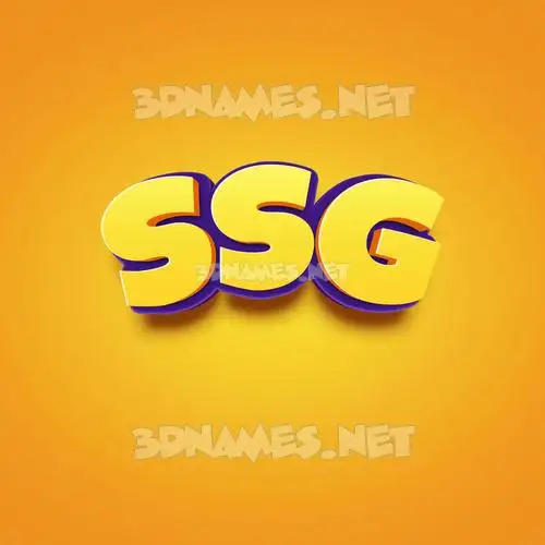 ssg in Orange Toon style - 3D name wallpaper ssg in Orange Toon style - 3D name wallpaper