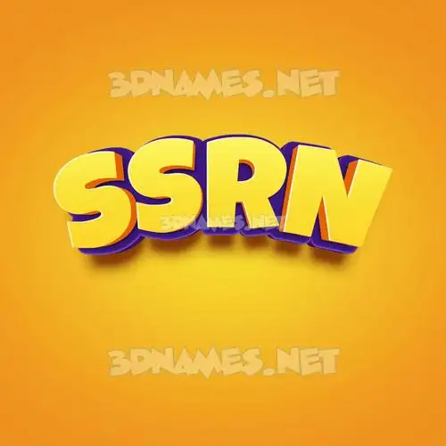ssrn in Orange Toon style - 3D name wallpaper ssrn in Orange Toon style - 3D name wallpaper