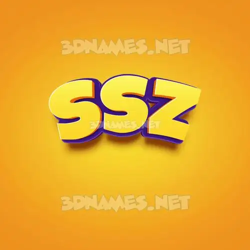 ssz in Orange Toon style - 3D name wallpaper ssz in Orange Toon style - 3D name wallpaper