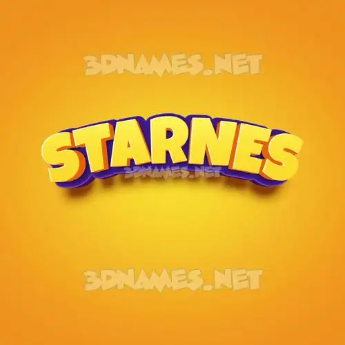 starnes in Orange Toon style - 3D name wallpaper starnes in Orange Toon style - 3D name wallpaper
