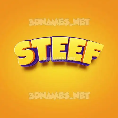 steef in Orange Toon style - 3D name wallpaper steef in Orange Toon style - 3D name wallpaper