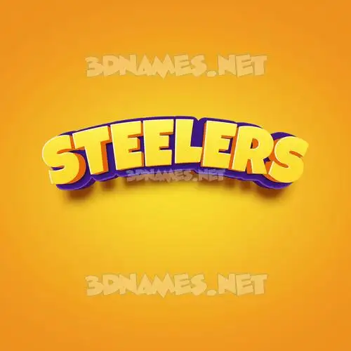 steelers in Orange Toon style - 3D name wallpaper steelers in Orange Toon style - 3D name wallpaper