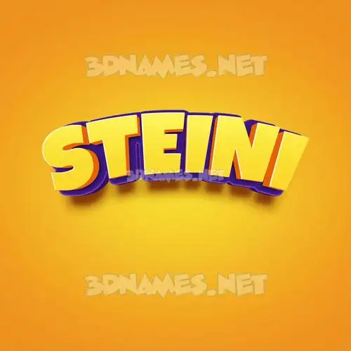 steini in Orange Toon style - 3D name wallpaper steini in Orange Toon style - 3D name wallpaper
