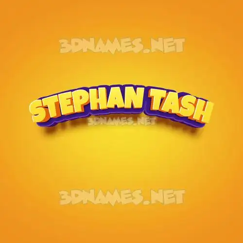 stephan tash in Orange Toon style - 3D name wallpaper stephan tash in Orange Toon style - 3D name wallpaper
