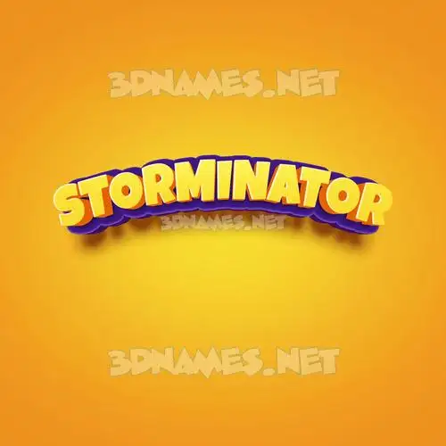 storminator in Orange Toon style - 3D name wallpaper storminator in Orange Toon style - 3D name wallpaper