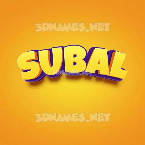 subal in Orange Toon style - 3D name wallpaper subal in Orange Toon style - 3D name wallpaper