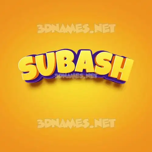 subash in Orange Toon style - 3D name wallpaper subash in Orange Toon style - 3D name wallpaper