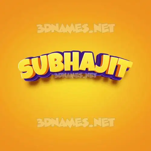 subhajit in Orange Toon style - 3D name wallpaper subhajit in Orange Toon style - 3D name wallpaper