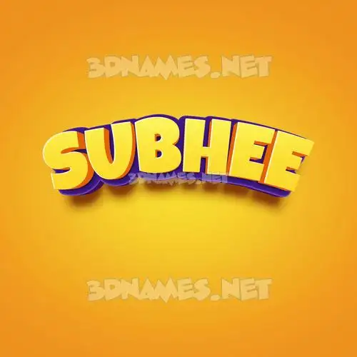 subhee in Orange Toon style - 3D name wallpaper subhee in Orange Toon style - 3D name wallpaper