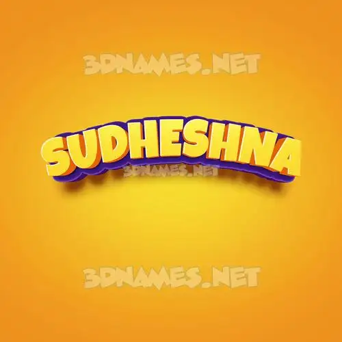 sudheshna in Orange Toon style - 3D name wallpaper