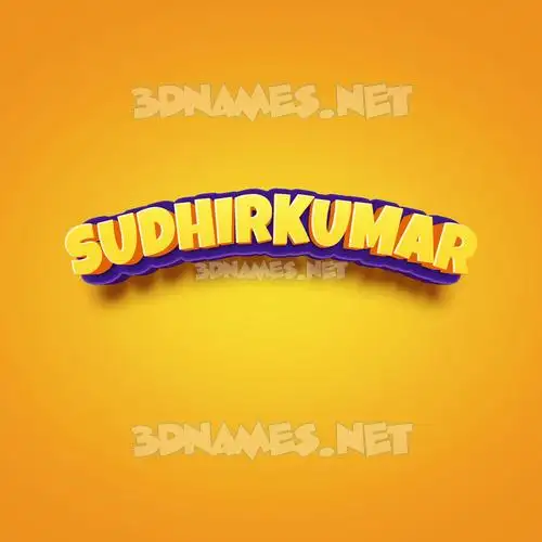 sudhirkumar in Orange Toon style - 3D name wallpaper sudhirkumar in Orange Toon style - 3D name wallpaper