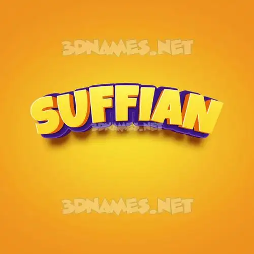 suffian in Orange Toon style - 3D name wallpaper suffian in Orange Toon style - 3D name wallpaper