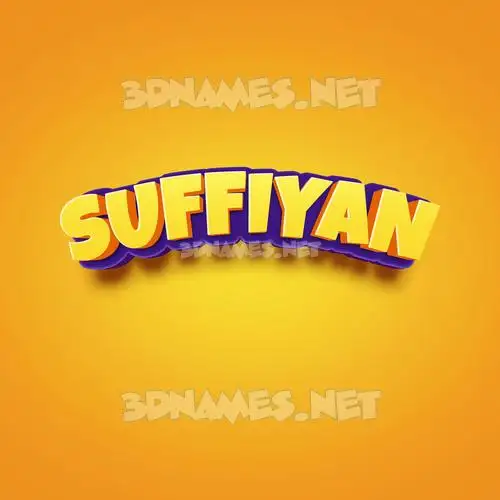suffiyan in Orange Toon style - 3D name wallpaper suffiyan in Orange Toon style - 3D name wallpaper