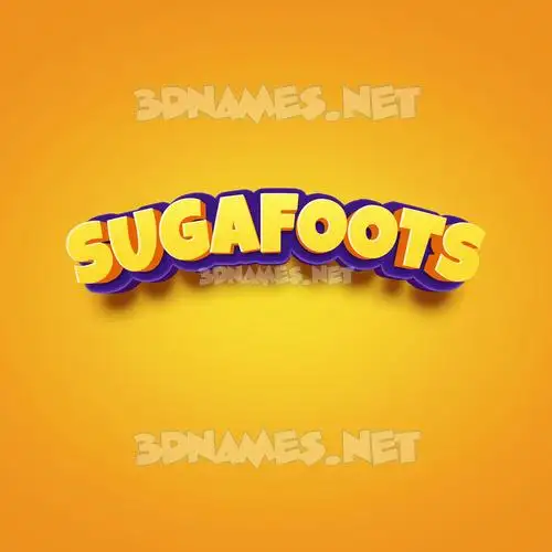 sugafoots in Orange Toon style - 3D name wallpaper sugafoots in Orange Toon style - 3D name wallpaper
