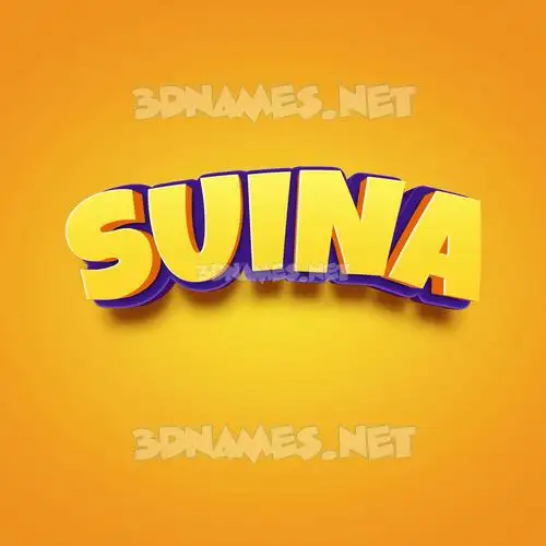 suina in Orange Toon style - 3D name wallpaper suina in Orange Toon style - 3D name wallpaper