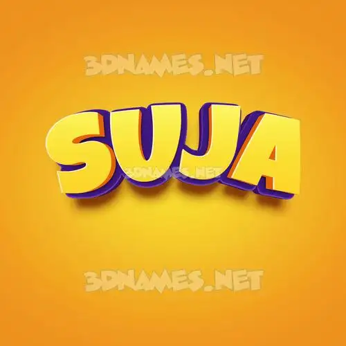 suja in Orange Toon style - 3D name wallpaper suja in Orange Toon style - 3D name wallpaper