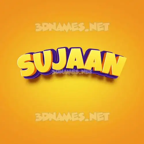 sujaan in Orange Toon style - 3D name wallpaper sujaan in Orange Toon style - 3D name wallpaper