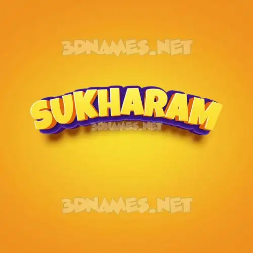 sukharam in Orange Toon style - 3D name wallpaper sukharam in Orange Toon style - 3D name wallpaper