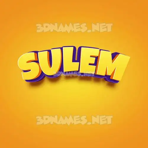 sulem in Orange Toon style - 3D name wallpaper sulem in Orange Toon style - 3D name wallpaper