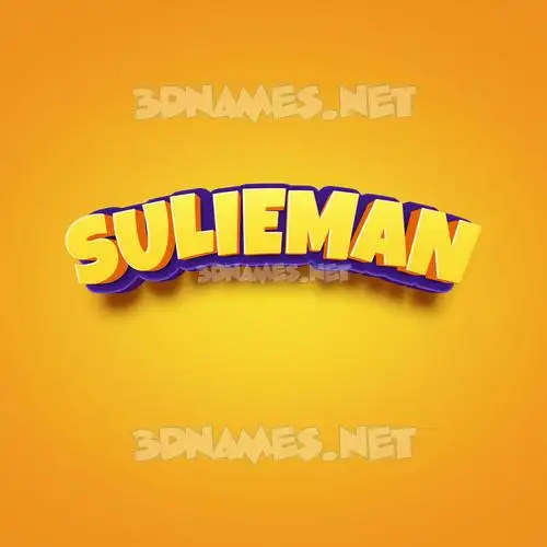 sulieman in Orange Toon style - 3D name wallpaper sulieman in Orange Toon style - 3D name wallpaper