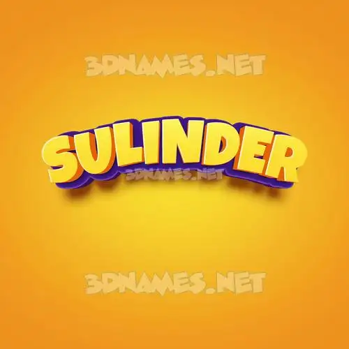 sulinder in Orange Toon style - 3D name wallpaper sulinder in Orange Toon style - 3D name wallpaper