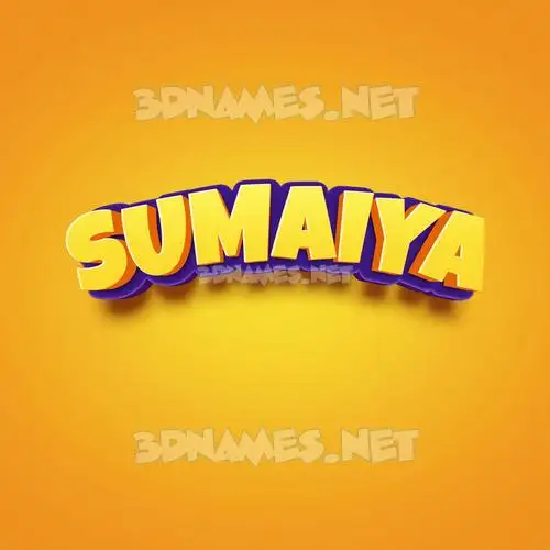 sumaiya in Orange Toon style - 3D name wallpaper sumaiya in Orange Toon style - 3D name wallpaper
