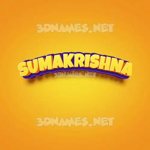 sumakrishna in Orange Toon style - 3D name wallpaper sumakrishna in Orange Toon style - 3D name wallpaper