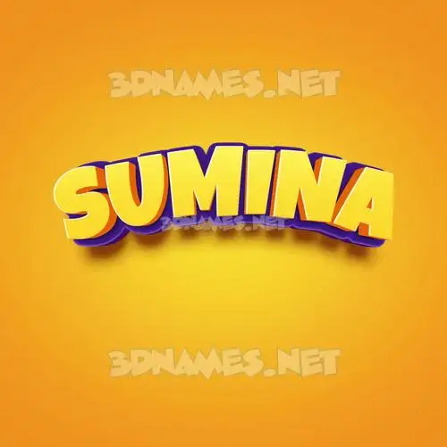 sumina in Orange Toon style - 3D name wallpaper sumina in Orange Toon style - 3D name wallpaper